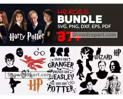 37 Harry Potter Heroes Svg Bundle, Harry Potter Svg, Wizard Svg