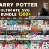 1500 Harry Potter Svg Bundle, Harry Potter Svg, Hogwarts Svg