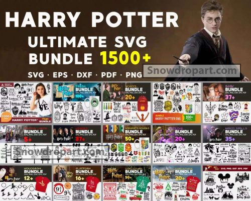 1500 Harry Potter Svg Bundle, Harry Potter Svg, Hogwarts Svg