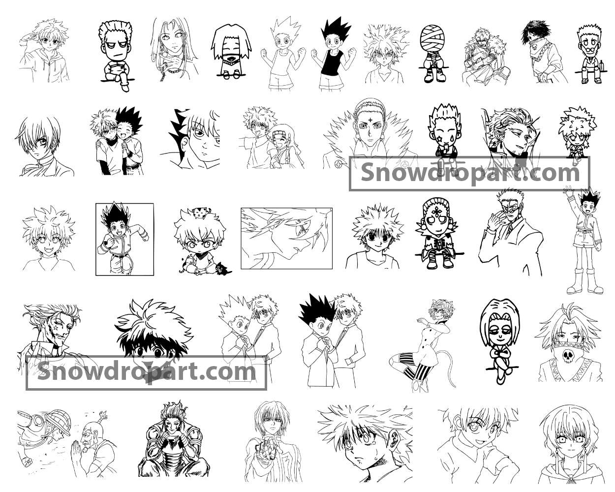 Hunter X Hunter Anime Svg, HxH Characters Svg, Anime Svg