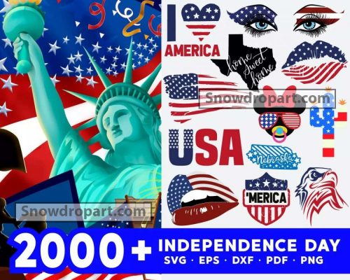 2000 Independence Day Svg Bundle, 4th Of July Svg