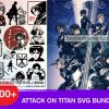 100 Attack On Titan Svg Bundle, Levi Svg, Eren Svg, Mikasa Svg