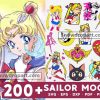 200 Sailor Moon Svg Bundle, Sailor Moon Svg, Sailor Moon Clipart