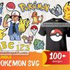 100 Pokemon Svg Bundle, Pokemon Font, Satoshi Svg