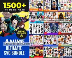 1500 Anime Svg Bundle, Pokemon Svg, Dragon Ball Z Svg