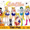 100 Sailor Moon Png Bundle, Sailor Moon Png, Sailor Moon Clipart