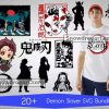 20 Demon Slayer Svg Bundle, Demon Slayer Svg, Nezuko Svg