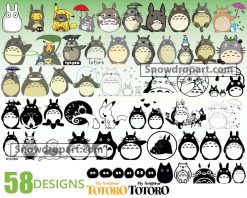 58 Totoro Svg Bundle, My Neighbor Totoro Svg, Totoro Cut Files