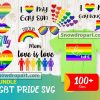 100 Lgbt Pride Svg Bundle, Lgbt Svg, Proud Ally Svg, Gay Svg
