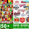 150 Beer Brand Svg Bundle, Beer Svg, Budweiser Svg, Busch Svg