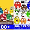 100 M And Ms Faces Svg Bundle, M And M Svg, M And Ms Logo