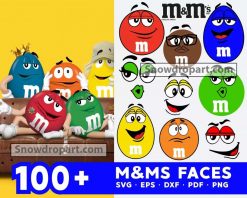 100 M And Ms Faces Svg Bundle, M And M Svg, M And Ms Logo