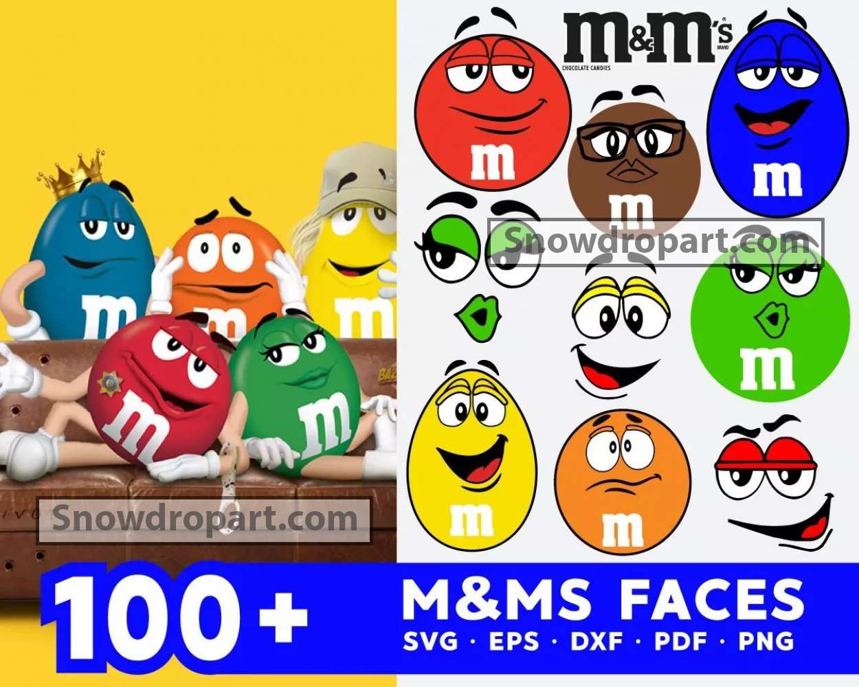 Candy Logos Bundle Svg, Chocolate Labels Clipart, M&M Logo S