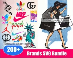 200 Brands Svg Bundle, Brand Logo Svg, Nike Svg, Adidas Svg
