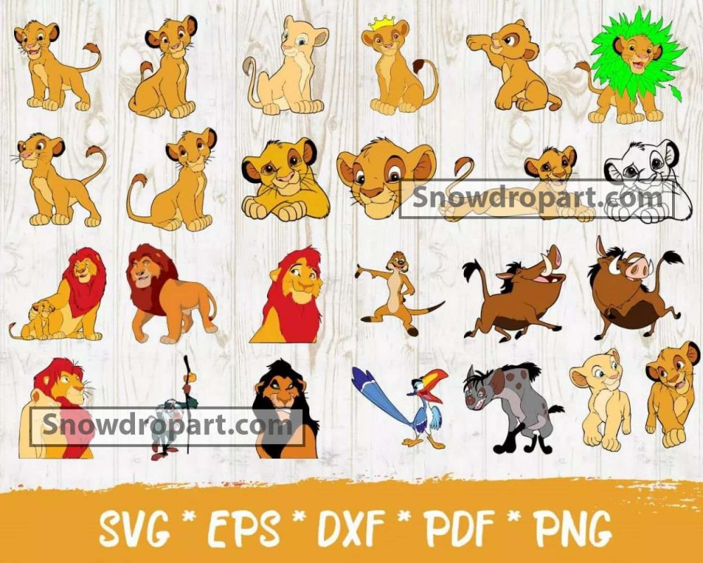 103 Lion King Svg Bundle, Lion King Svg, Lion King Characters Svg ...