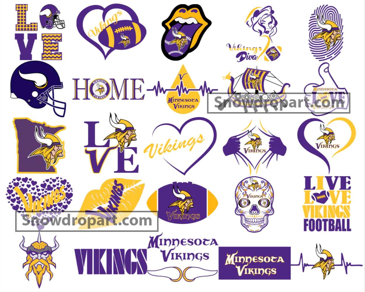 NFL Minnesota Vikings logo Svg Png Bundle, NFL Logo Svg, Vikings logo, –  Disney PNG