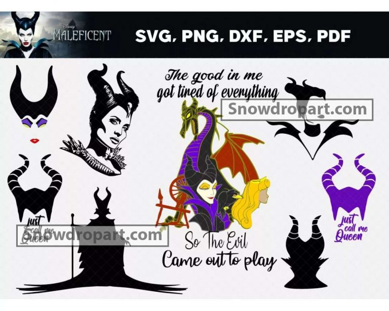 37 Maleficent Svg Bundle, Fairy Godmother Svg, Dark Witch Svg