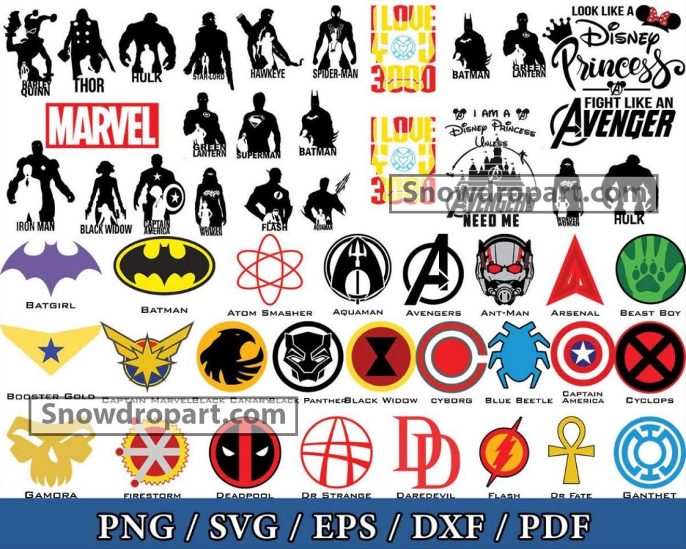 1500 Marvel Svg Bundle, Marvel Svg, Avengers Svg, Endgame Svg