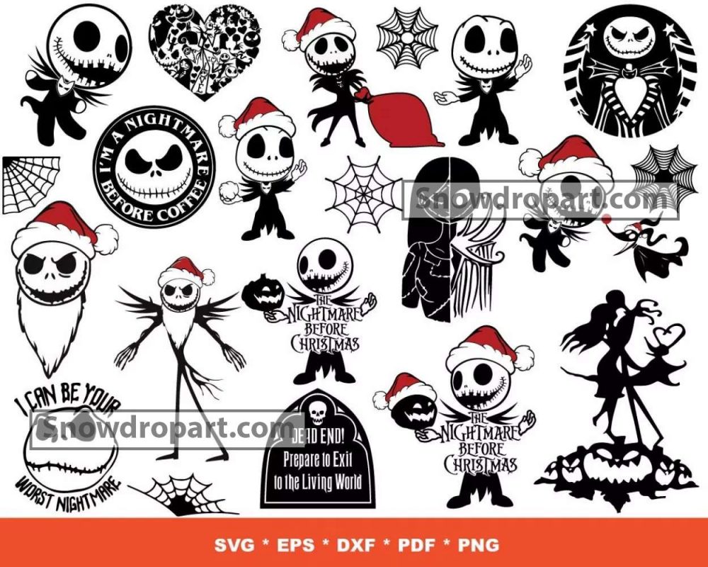 1000 Nightmare Before Christmas Svg Bundle, Nightmare Svg