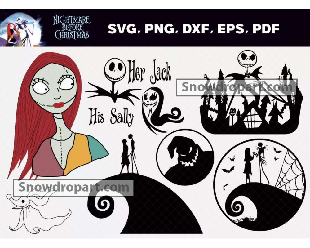 60 Nightmare Before Christmas Svg Bundle, Nightmare Svg, Nightmare ...