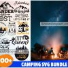 100 Camping Svg Bundle, Camper Svg, Camp Queen Svg