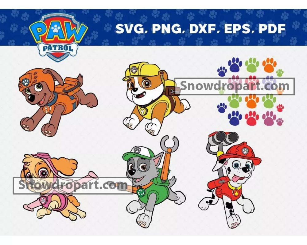 paw patrol graphic svg free