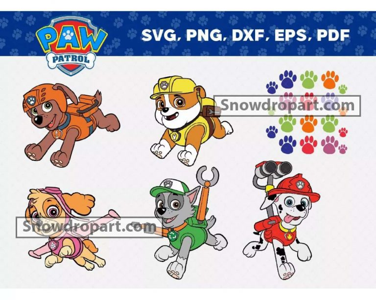 Paw Patrol SVG Bundle: The Ultimate Collection for Paw Patrol Enthusiasts