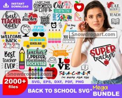 2000 Back To School Svg Bundle, First Day Of School Svg