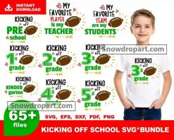 65 Kicking Off School Svg Bundle, First Day Of School Svg