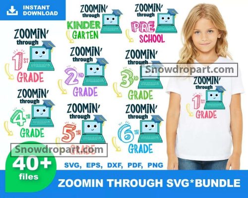 FREE 40 Zoomin Through Svg Bundle, First Day Of School Svg