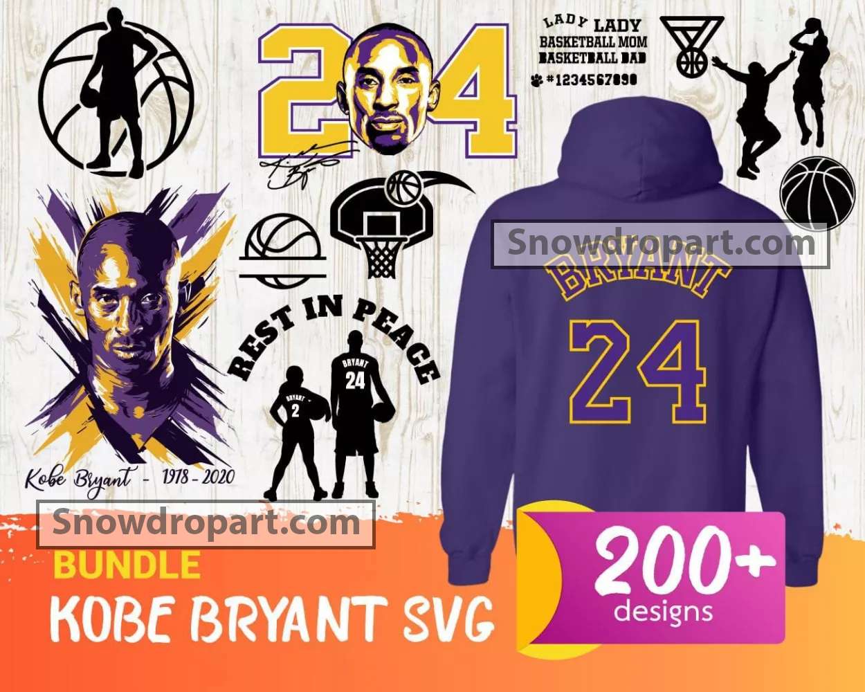 Lakers 8 Bryant Kobe Bryant Svg For Cricut Sublimation Files