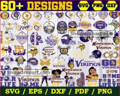 60 Minnesota Vikings Svg Bundle, American Football Svg, NFL Svg
