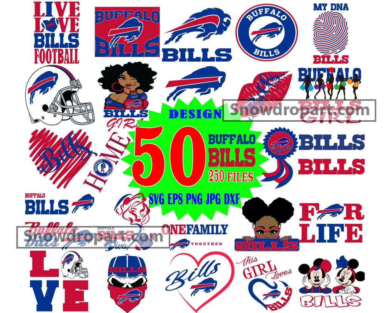 BUFFALO BILLS SVG CRICUT FILE BUNDLE FOR CRICUT