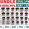 32 Nfl Girl Svg Bundle, Nfl Black Girl Svg, Game Day Svg