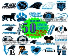 50 Carolina Panthers Svg Bundle, American Football Svg, NFL Svg