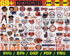 69 Chicago Bears Svg Bundle, American Football Svg, NFL Svg