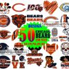 50 Chicago Bears Svg Bundle, American Football Svg, NFL Svg