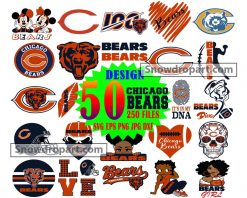 50 Chicago Bears Svg Bundle, American Football Svg, NFL Svg