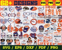 62 Denver Broncos Svg Bundle, American Football Svg, NFL Svg