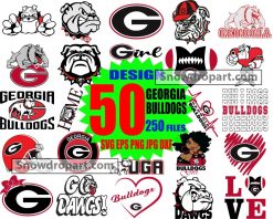 50 Georgia Bulldogs Svg Bundle, American Football Svg
