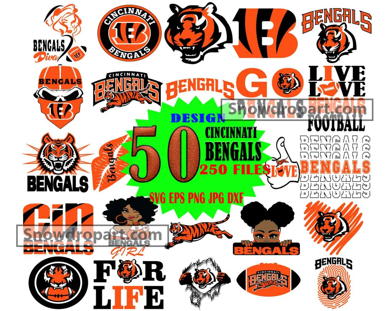 Cincinnati Bengals NFL Team Tigers SVG Cut File for T-shirt Cricut Digital  Download