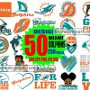 50 Miami Dolphins Svg Bundle, Miami Dolphins Logo Svg