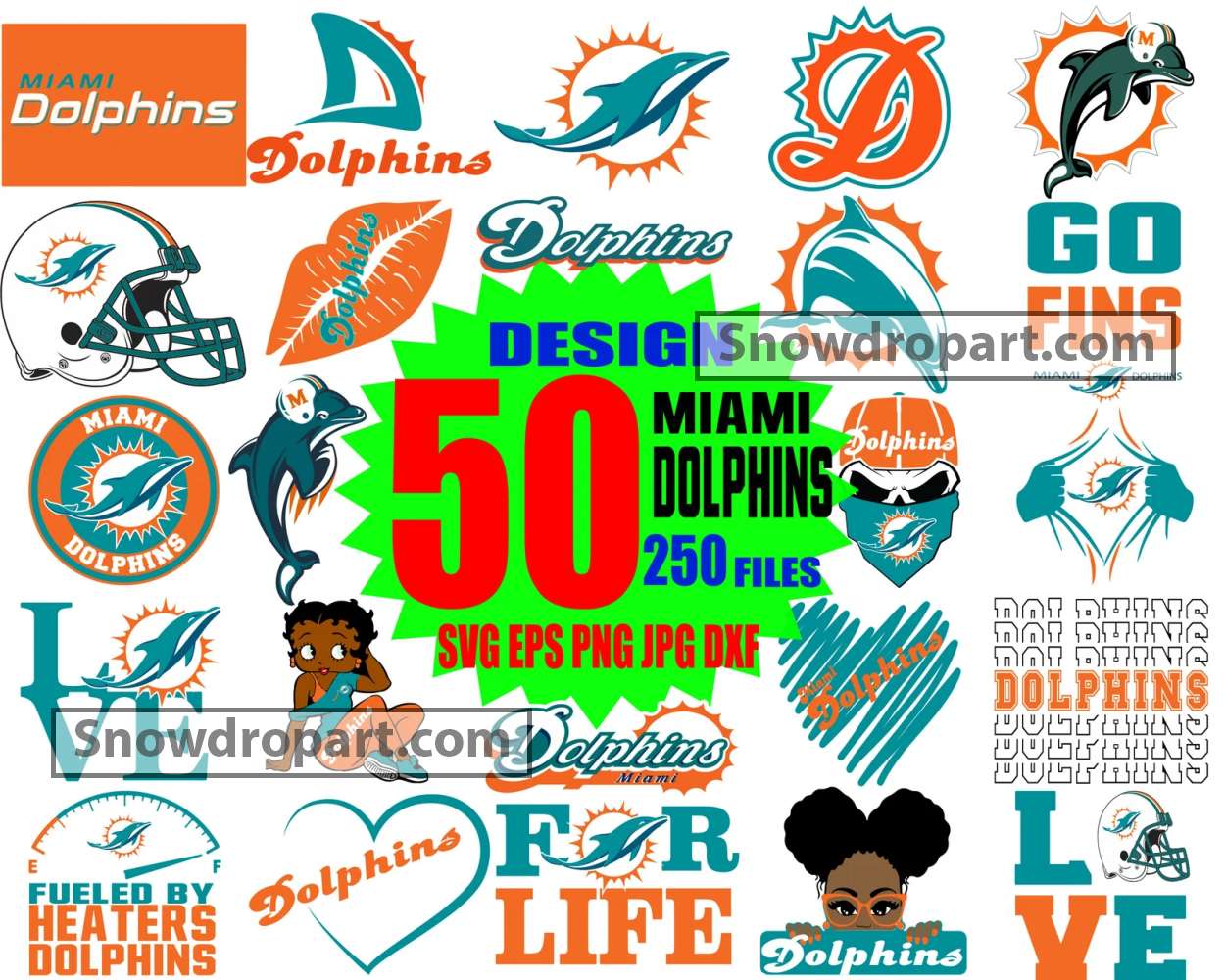 50 Miami Dolphins Svg Bundle, Miami Dolphins Svg, Miami Dolphins