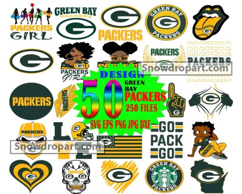 50 Green Bay Packers Svg Bundle, Packers Logo Svg, NFL Svg