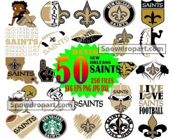 50 New Orleans Saints Logo Svg Bundle, American Football Svg
