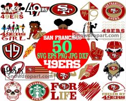 50 San Francisco 49ers Svg Bundle, 49ers Logo Svg, NFL Svg