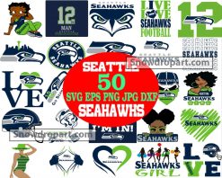 50 Seattle Seahawks Svg Bundle, Seahawks Logo Svg, NFL Svg