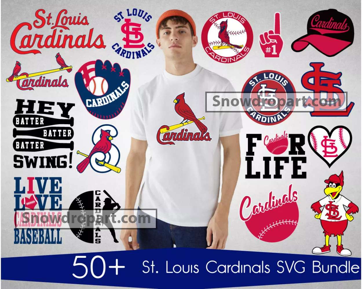50 St Louis Cardinals Svg Bundle, St Louis Cardinals Svg
