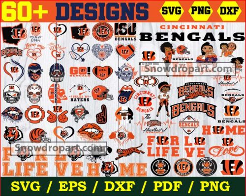 63 Cincinnati Bengals Svg Bundle, Bengals Logo Svg, Logo Svg