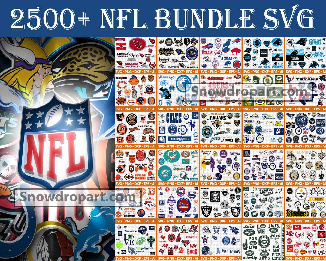 Bundle NFL Svg American Football svg NFL Team logo Rugby svg